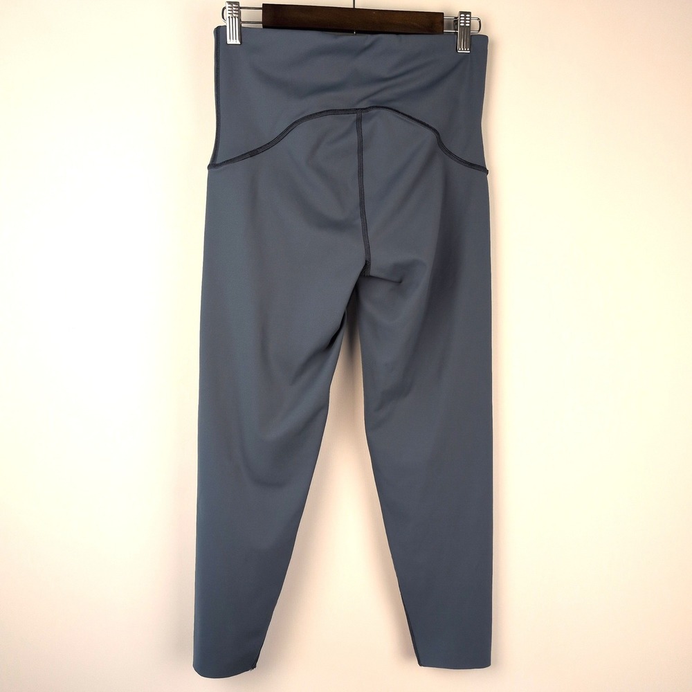 SPANX Women L Booty Boost 7/8 Active Leggings Blue Grey FlexAppeal High Waist - Picture 4 of 9